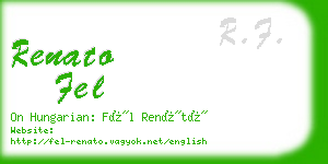 renato fel business card